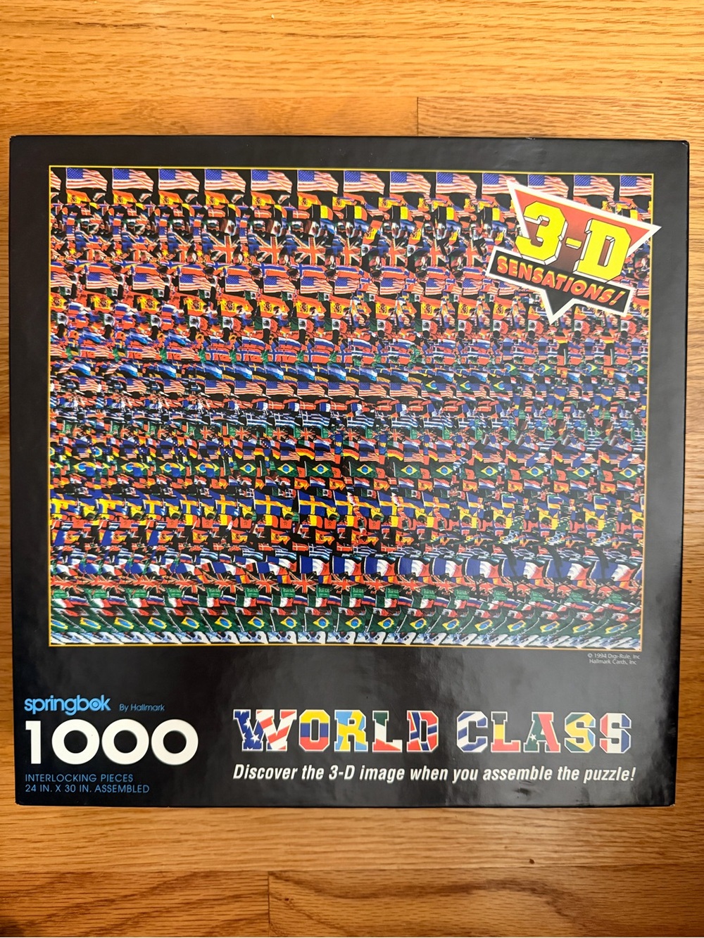 Vintage 1994 Springbok 1000 Pc Puzzle WORLD CLASS 3-D Stereogram (NEW!)